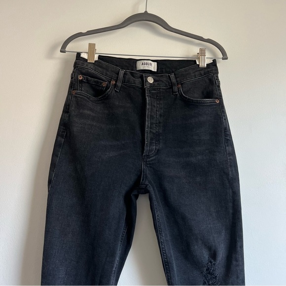 Agolde Nico High Rise Skinny Jeans in Cassette - Picture 6 of 16